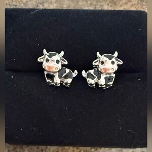 cow stud earrings